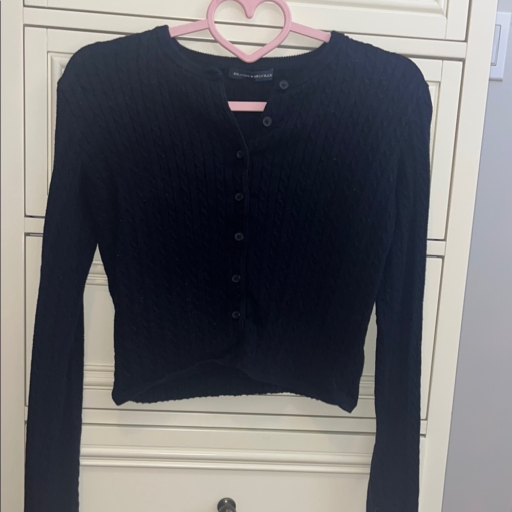 Brandy Melville cable button down sweater